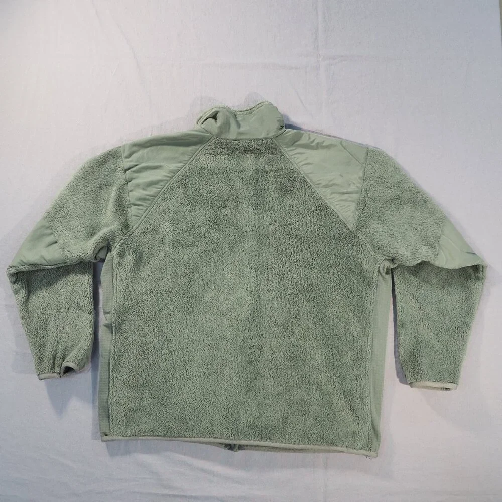 Gen III Fleece Jacket Large Green Cold Weather Full Zip Military Army Bomber - Picture 2 of 11